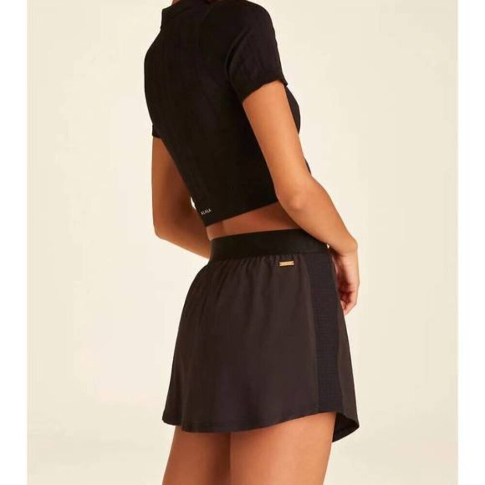 Alala Women’s Pull on Court Skort w/ Interior Pockets Black NWT Size S Athletic